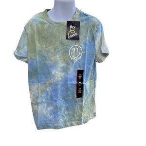 NEW Art Class Boys' Tie-Dye Short Sleeve T-Shirt Size XS 4/5 Blue Green